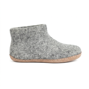 Chaussures en feutre de l'Himalaya faites à la main, bottines en feutre à boucle auto-agrippante, soutien de la voûte plantaire, légères et thermiques pour l'automne et l'hiver - Product Image 1