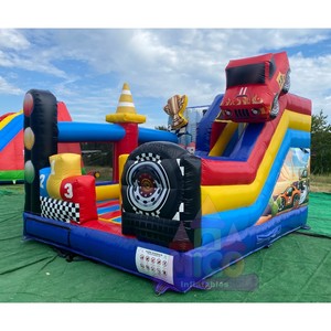 Structure gonflable sur le thème des courses avec feux de circulation et trophée pour événements automobiles pour enfants et locations de fêtes <span class=keywords><strong>Grand</strong></span> <span class=keywords><strong>Prix</strong></span> - Product Image 3