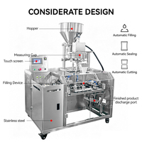 Équipement d'emballage horizontal à trémie unique pour sachets préformés, pour l'emballage mixte de grains de café, feuilles de thé séchées, bonbons, raisins secs et pistaches