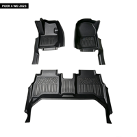 Tapis de sol de voiture en TPE imperméable, directement de l'usine, personnalisable, OEM, garantie 3 ans, 3 pièces pour POER Cannon/Pao 2020-2023