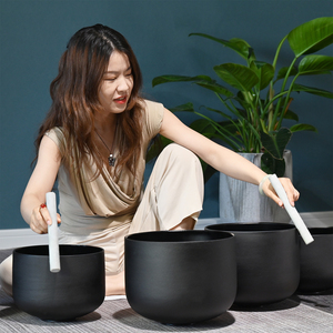 진팡 도매 고순도 석영 크리스탈 싱잉볼 7개 세트 (사운드 배스 & 힐링용) - Product Image 2