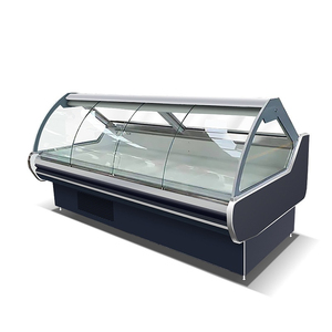 Nâu siêu thị tươi thịt tủ lạnh cửa kính lạnh Showcase hiển thị thẳng đứng tủ đông cho butcher - Product Image 5