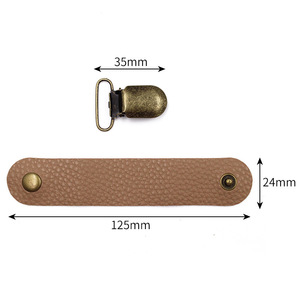 Clip de sombrero de cuero PU, cortador de sombrero de pico de pato multifuncional para viaje - Product Image 5