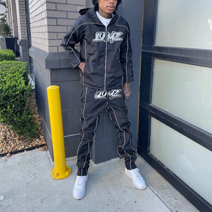 Y2K Sudadera con capucha Abrigos Streetwear Gótico Casual Estampado Patrón Moda Sudadera con capucha Hombres Sudadera Conjunto Hombres Ropa - Product Image 2