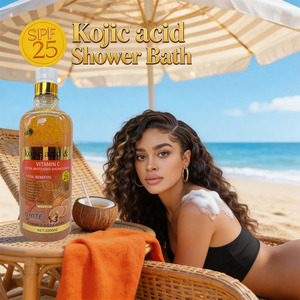 Gel Douche Éclaircissant Naturel aux Herbes, Élimine Vergetures et Taches, Détoxifie et Illumine la Peau, Lavant Corporel à l'Acide Kojique et Vitamine C - Product Image 4