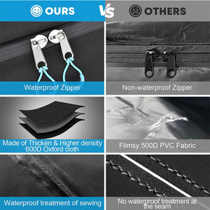 Không thấm nước 20 feet khối trên mái nhà hàng hóa hàng đầu túi tàu sân bay cho tất cả các xe bao gồm thảm & cửa móc Túi Du Lịch Có/không có giá - Product Image 3