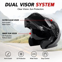 Casques de moto modulaires YM, homologués DOT, imperméables, logo personnalisé, course, intégraux, ABS, unisexes, casques de moto rabattables