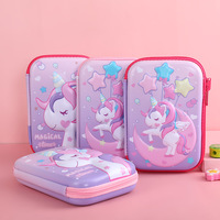 Trousse à crayons 3D en EVA à 3 couches, design mignon de dessin animé, élégante, de haute qualité, grande capacité, pour étudiants