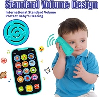 Jouet de téléphone portable pour bébé - Jouet musical interactif certifié CPSIA CPC pour les garçons de 1 an