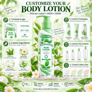 Loción Corporal de Té Verde con Vitamina E y Centella Asiática para el Cuidado de la Piel, Tratamiento para el Acné, Marca Privada, para Mujeres de Piel Oscura - Product Image 5