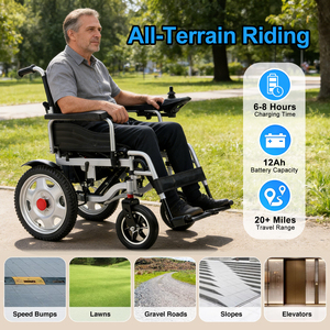 <span class=keywords><strong>Fauteuil</strong></span> <span class=keywords><strong>roulant</strong></span> <span class=keywords><strong>électrique</strong></span> <span class=keywords><strong>4x4</strong></span> super confortable, léger, en alliage d'aluminium, pliable rapidement, durable, pour personnes handicapées, en solde NEAQ - Product Image 2