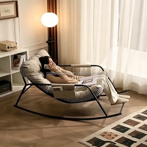 Fauteuil inclinable double pour sieste adulte, canapé paresseux design pour balcon, salon, intérieur, mobilier élégant pour le confort quotidien à la maison - Product Image 3