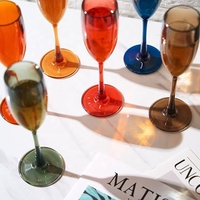 Verres à champagne à clicquot veuve personnalisés polyvalents de haute qualité et verres à champagne club verres à champagne avec boîte-cadeau