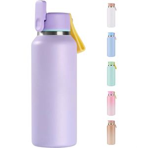 32oz Leak Proof Vacuum Insulated Stainless Steel Sports Water Bottle <b>with</b> <b>Straw</b> Lid for Gym Travel Camping BPA FREE Color Box - Product Image 1