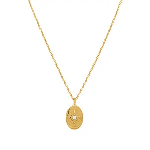 Vendita all'ingrosso di gioielli distributori 925 sterling argento 18k oro vermeil notte stellata collana per le donne