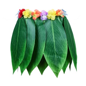 Falda de hoja de Ti, falda de hierba Hula hawaiana con flor Leis, <span class=keywords><strong>disfraces</strong></span> de juego <span class=keywords><strong>para</strong></span> mujeres, <span class=keywords><strong>niñas</strong></span>, hombres, Luau, vestidos de fiesta, trajes - Product Image 5