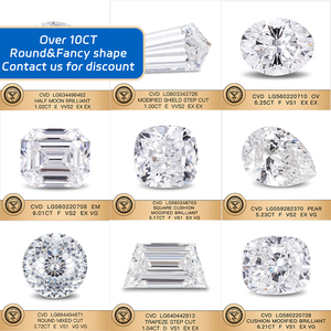 Diamant synthétique cultivé en laboratoire HPHT CVD certifié IGI VVS VS1 0,5 CT 1 CT 1,5 CT 2 CT 3 CT - Product Image 1