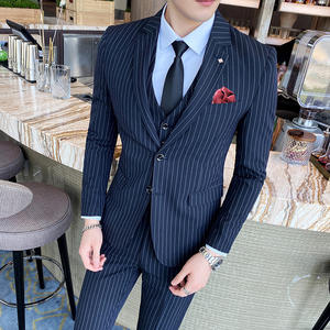 Klassische Marke Slim Fit Herren Blazer Dunkelgrün Hochzeit Smoking für Bräutigam <span class=keywords><strong>Prom</strong></span> Jacke Hosen Weste 3 Stück Anzüge XL Zipper Fly - Product Image 4