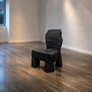 Fauteuil lounge en bois massif de style nordique |   Fauteuil décoratif à structure stable pour salon domestique - Product Image 5