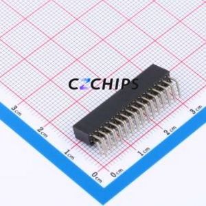 XDM200-2-15-W-6.35-G0 Pin Socket Bent Lead Through Hole,P=2mm Connector 2x15P 2mm Square Hole Right Angle Insert - Product Image 2