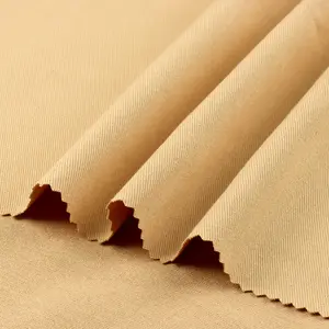 100% Organic Cotton Woven Twill Fabric Mercerized Cotton Fabric For Fashion Man's Textils Clothing