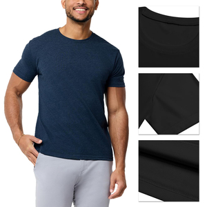 Oem Chemise de compression en coton à manches courtes T-shirts de gymnastique pour hommes Respirant Muscle Workout Running Quick Dry Fit Gym Shirts For Men - Product Image 1