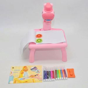 Tableau de dessin technique musical Deer Art avec projecteur de diapositives et torche, jouet pour enfants - Product Image 2