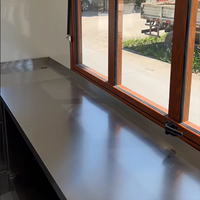 Remorque alimentaire Dream Fly FN-190WHL entièrement personnalisée, intérieur en fibre de verre, construction en acier, design à 3 roues, 110V/220V/240V
