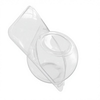Boîte en plastique transparente jetable en PET pour biscuits, noix, fruits secs