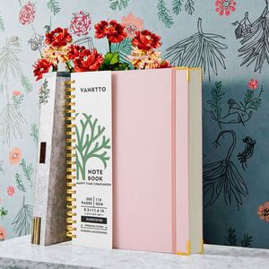 Hot Sale A4 110gsm Hardcover Spiral Notebook with 150 Sheets College Ruled 110gsm Paper for Art <b>Journal</b> Writing Work or Gift - Product Image 2