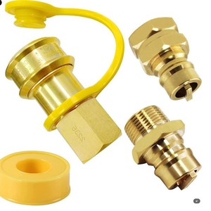 Conector de conexión rápida de propano, rosca Npt de 3/4 pulgadas, accesorio universal para parrilla al aire libre, conector de metal - Product Image 3