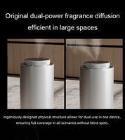 Diffuseur d'arômes en alliage d'aluminium avec lumière ambiante, diffuseur d'huiles essentielles sans eau, machines à parfum commerciales