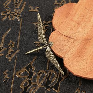 ของตกแต่งระเบียงแมลงปอทองแดงบริสุทธิ์งานทำมือศิลปะทำจากทองแดงแบบเก่าสไตล์จีนใหม่ - Product Image 6