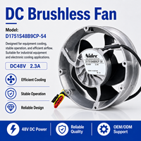 Kipas Pendingin DC 48V Nidec D1751S48B9CP-54 Berkinerja Tinggi 172x150x51mm Kipas Aksial Industri Kecepatan Tinggi 17251 Bantalan Bola Ganda