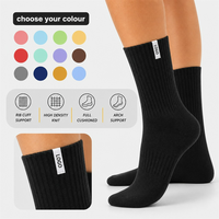 Chaussettes de sport pour hommes, de luxe, athlétiques, en coton tricoté, avec logo imprimé, de marque, à hauteur de la cheville, personnalisées, avec étiquette de couture pour l'emballage et design de logo.
