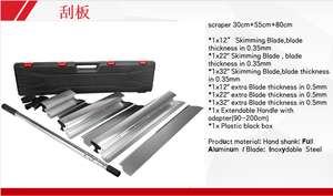 Nieuw Product Lange Telescopische Paal Muur Cement Schraper Gipsplaat Skimming Mes 800Mm Gips Schraper Stopverf Schraper <span class=keywords><strong>3</strong></span> Maten Één Set - Product Image 6