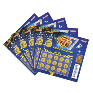 Boletos de Lotería con Diseño Personalizado, Impresión Digital, Tamaño Personalizado, Logotipo, Papel de Núcleo Negro, Diseño Gratuito - Product Image 2