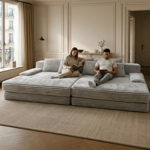 <span class=keywords><strong>Divano</strong></span> <span class=keywords><strong>Letto</strong></span> Comprimibile Multifunzione a Compressione Sottovuoto per Soggiorno, Set da 3 Pezzi - Product Image 4