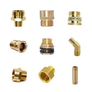 Full type pex brass plumbing fittings unoin GHT threading garden hose fitting Hose barb Brass compression fitting