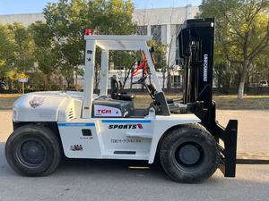 Montacargas diésel TCM de 10 toneladas, original de Japón, en buen estado, modelo FD100, de uso pesado, en oferta. - Product Image 2