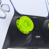 EXtremeRate Clear Green Thumbsticks Bâtons de remplacement Bâton analogique pour contrôleur PS5 Playstation5