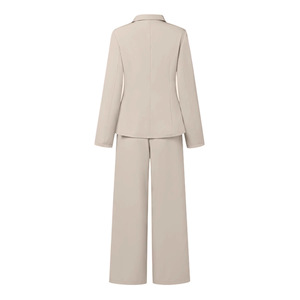 Ensemble tailleur pantalon décontracté vert uni à taille nouée pour femme, tailles S-5XL, style Europe, Amérique, Moyen-Orient, transfrontalier - Product Image 5