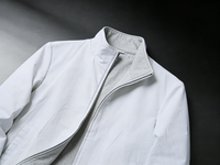 Chaqueta con cremallera lisa al por mayor, informal, reversible, cortavientos, para hombre, tipo cárdigan