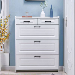 Scarpiera Ultra-Sottile in <span class=keywords><strong>Legno</strong></span> Massello OEM ODM per Ingresso Casa con Grande Capacità, Unità di Stoccaggio Ribaltabile per Entrata - Product Image 2