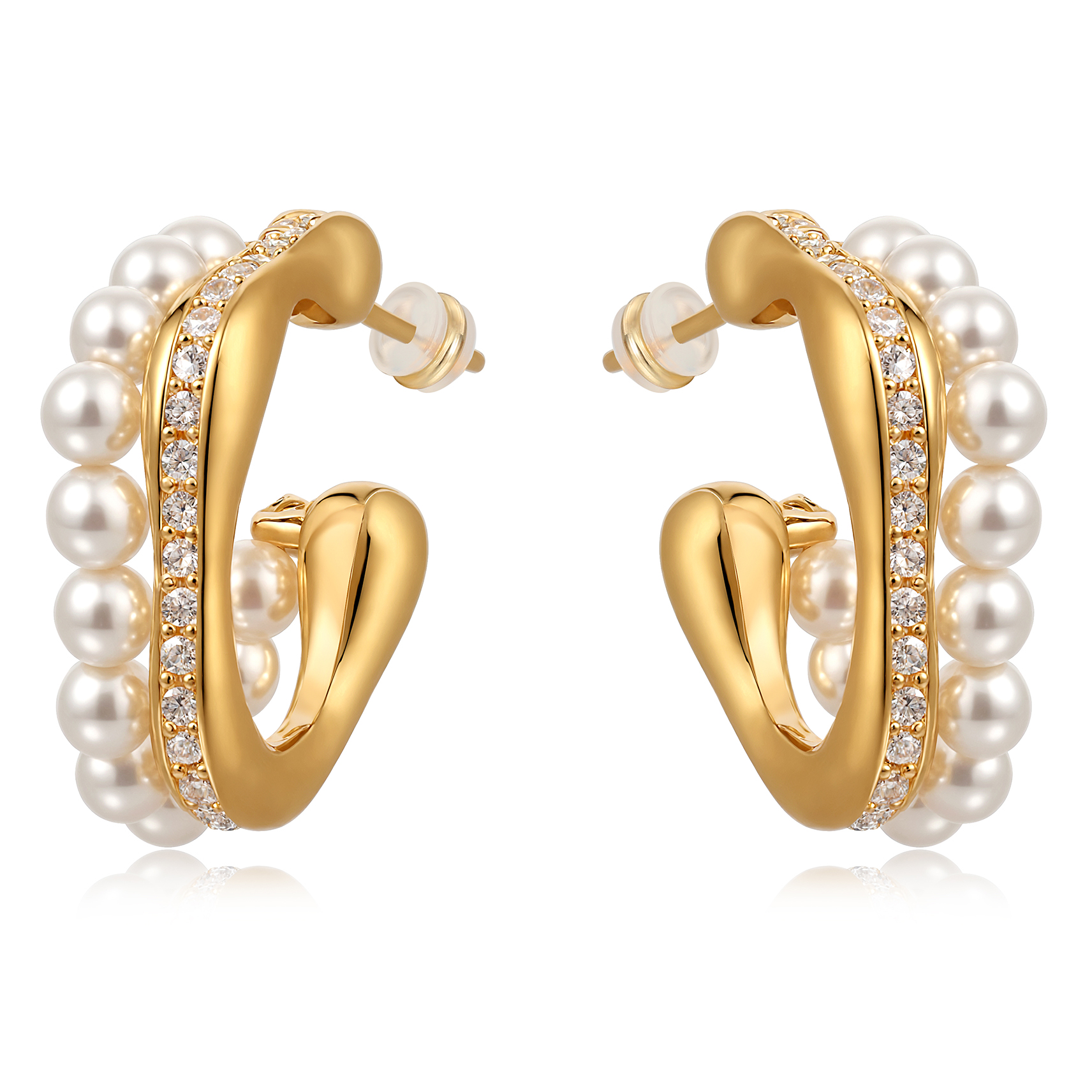 Custom Earrings Manufacturer | OEM/ODM Pearl & Gold Plated Earrings | TEYING