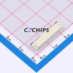 XW0520012-360R-001 FFC/FPC Connector SMD,P=0.5mm,Horizontal Mount Connector Flip Cover Type Bottom Contact 36P 0.5mm - Product Image 2