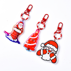 Custom Acrylic Keychain Transparent Key Chain Rings Clear Colorful Pendants DIY Acrylic Charm Wholesale Promotion