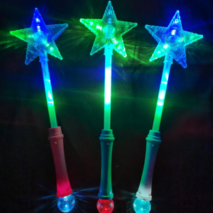 Chất lượng cao Disco Ball Magic <span class=keywords><strong>Wand</strong></span> <span class=keywords><strong>LED</strong></span> Light-up nhấp nháy Sao GLOW STICK đồ chơi cho trẻ em - Product Image 1