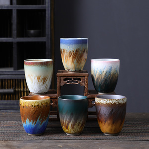Tasse à café en céramique rétro créative pour le bureau et les restaurants, tasse en poterie grossière pour le thé <span class=keywords><strong>de</strong></span> <span class=keywords><strong>l</strong></span>'après-midi - Product Image 1