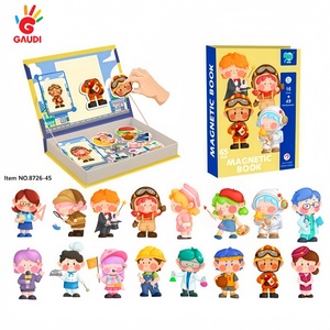 <span class=keywords><strong>Livre</strong></span> de puzzle magnétique pour enfants, jouet éducatif pour les tout-petits, garçons et filles - Product Image 4